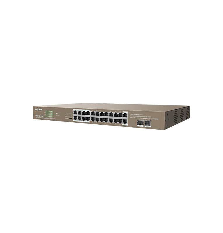 Switch Unmanaged 24 Porte PoE 100/1000 + 2SFP 410W 