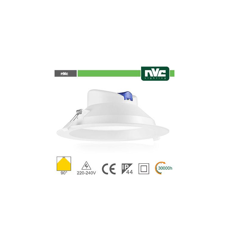 Downlight LED IP44 20W 3000K 1880LM 90º FORO:195-210mm