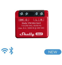 Shelly 1PM Mini Gen3  - Smart Relay 8A AC WiFi/BT + PM