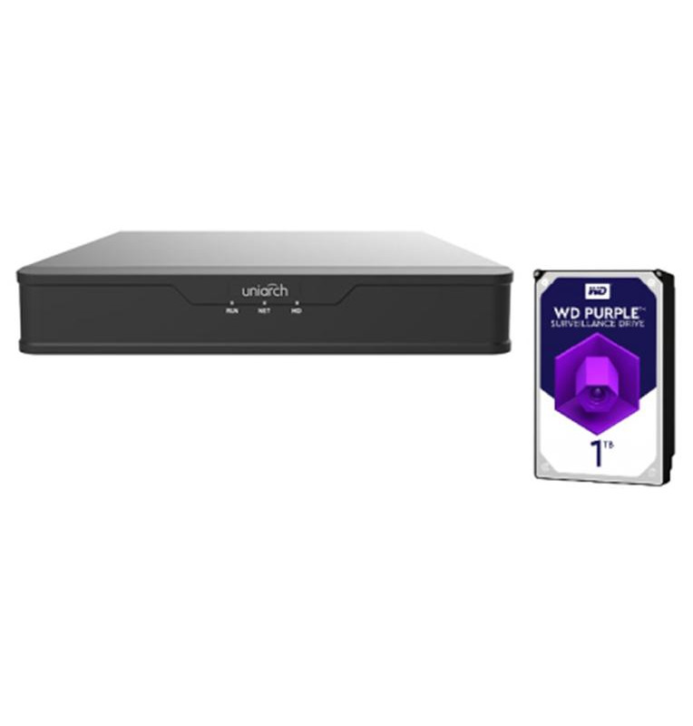 NVR Uniarch 16 Canali 8 Megapixel, 16 PoE,1HDD, Serie S2