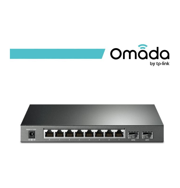 Omada Smart Switch JetStream Gigabit 8 Porte PoE+ 2 SFP 