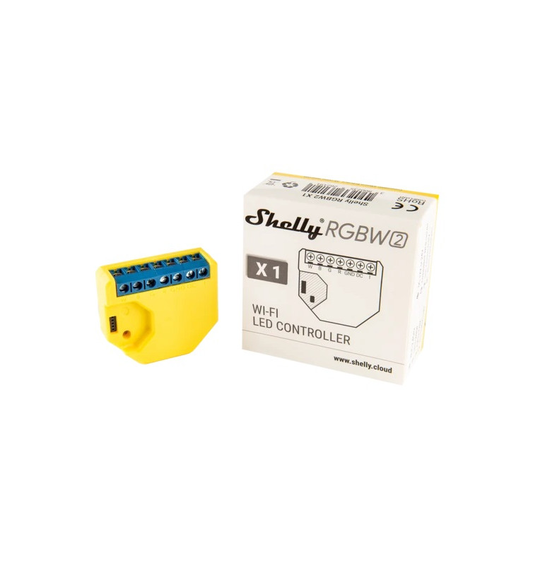 Shelly RGBW2 - Smart Controller 12-24V DC Strisce Led RGBW