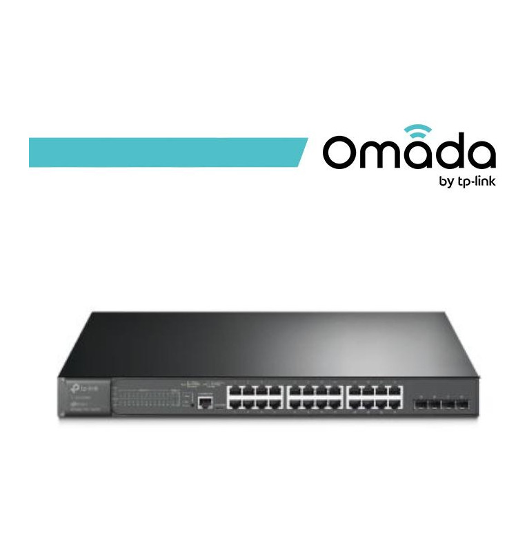 Omada Switch 24 Porte Gigabit PoE+ e 4 Slot SFP