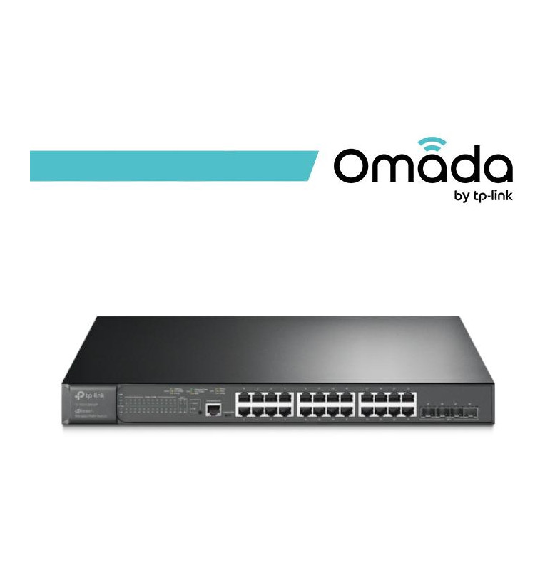 Omada Switch L2+ 24Porte Gigabit PoE+ 4SFP+10GE