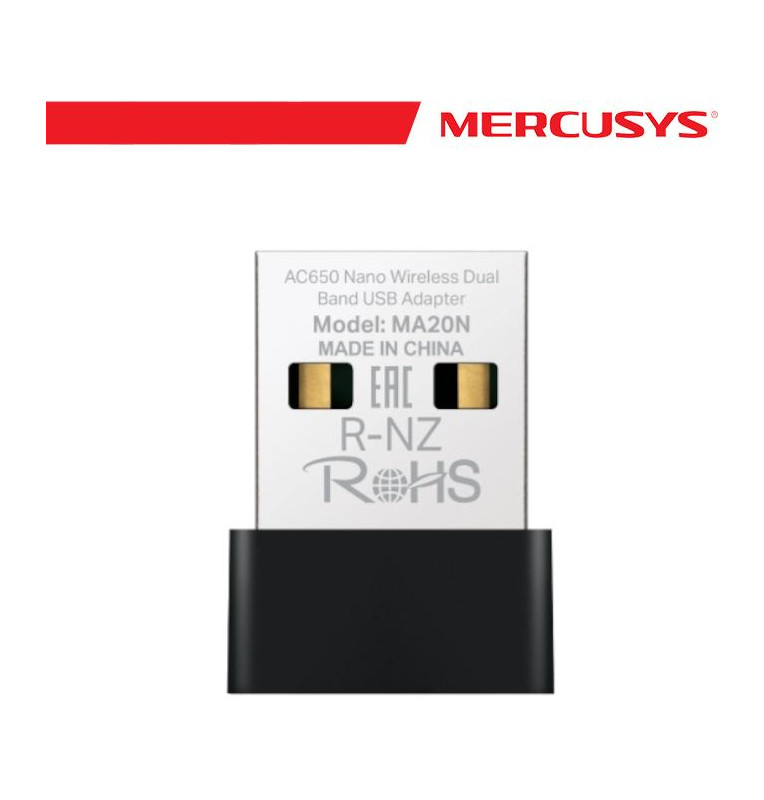 Mercusys AC650 Nano Wireless Dual Band USB Adapter