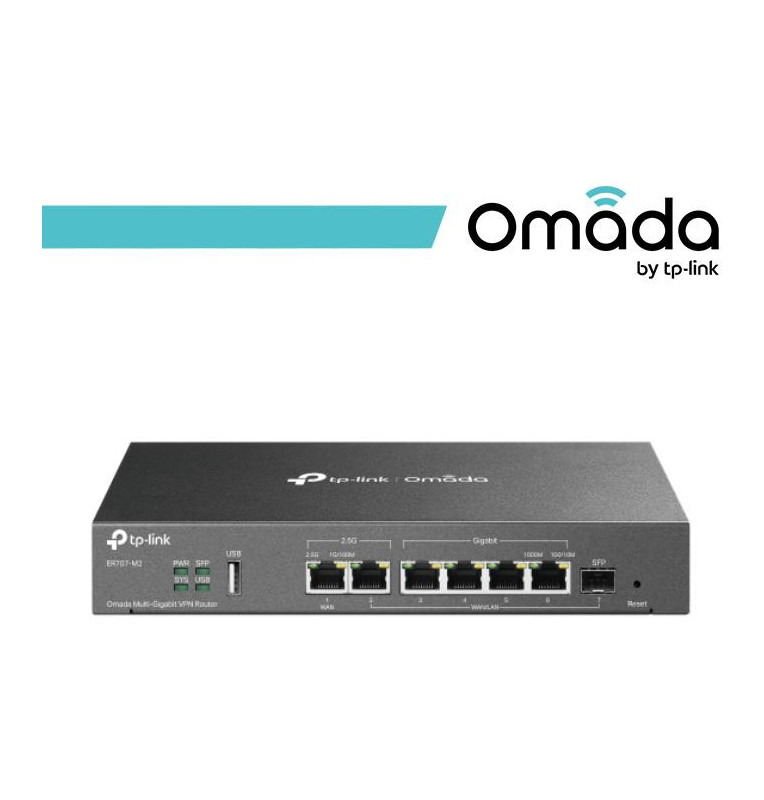 Omada Router VPN Multi-WAN con Porte 2.5G - ER707-M2