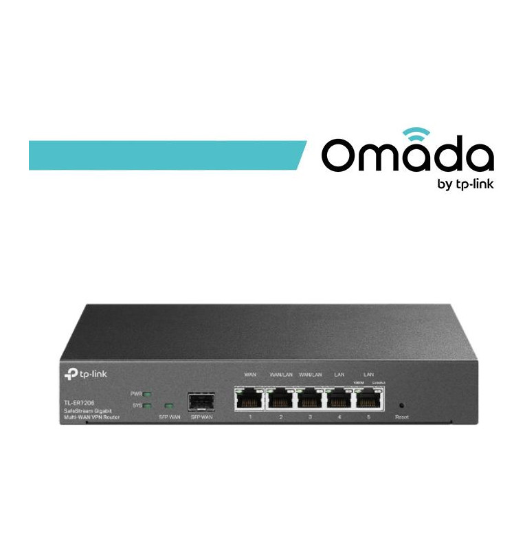 Omada Gateway Router VPN Gigabit Multi-WAN SafeStream - ER7206