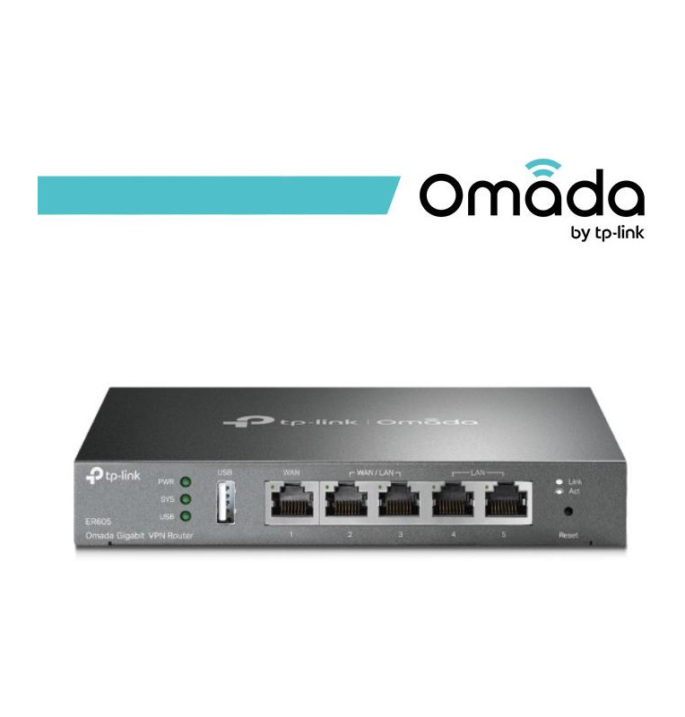 Omada Router Gateway VPN Gigabit Multi-WAN SafeStream - ER605