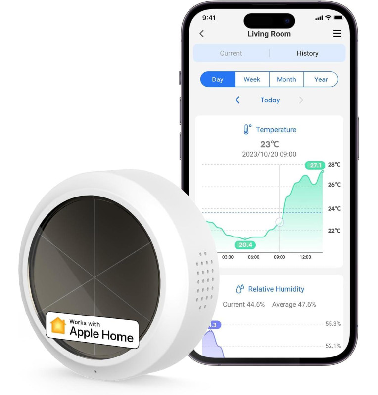 Meross Sensore Temperatura&Umidità Smart RF - Apple HomeKit