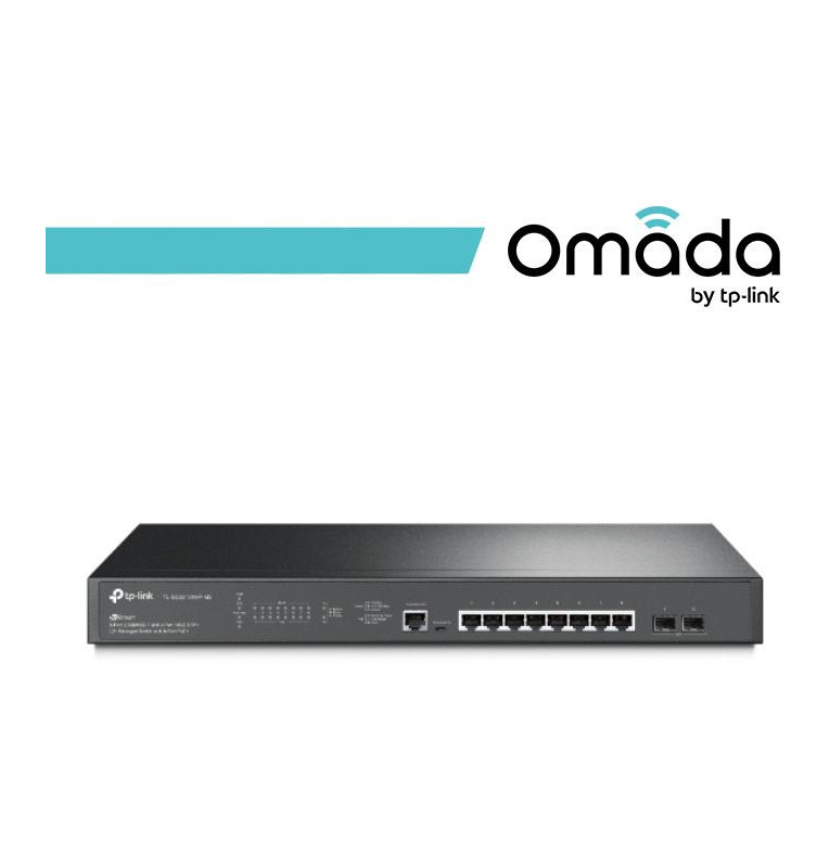 Omada Switch Managed L2+ 8 Porte 2.5GBASE-T PoE+ e 2 Slot SF - SG3210XHP-M2